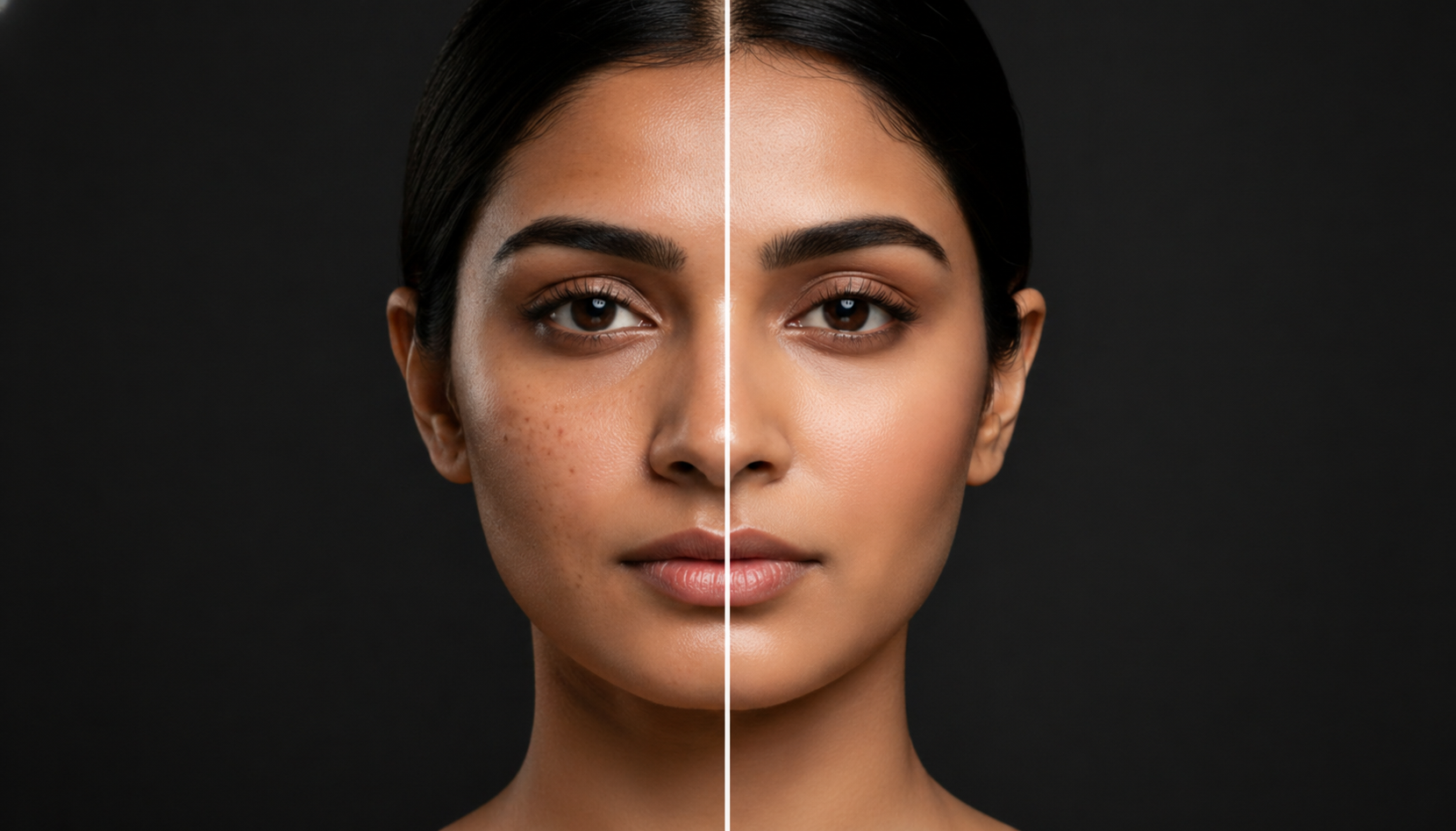 Before and after skin results