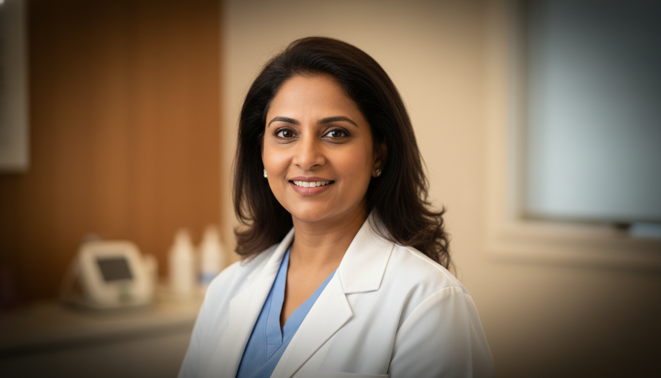 Dr. Priya Sharma — Board-certified Dermatologist